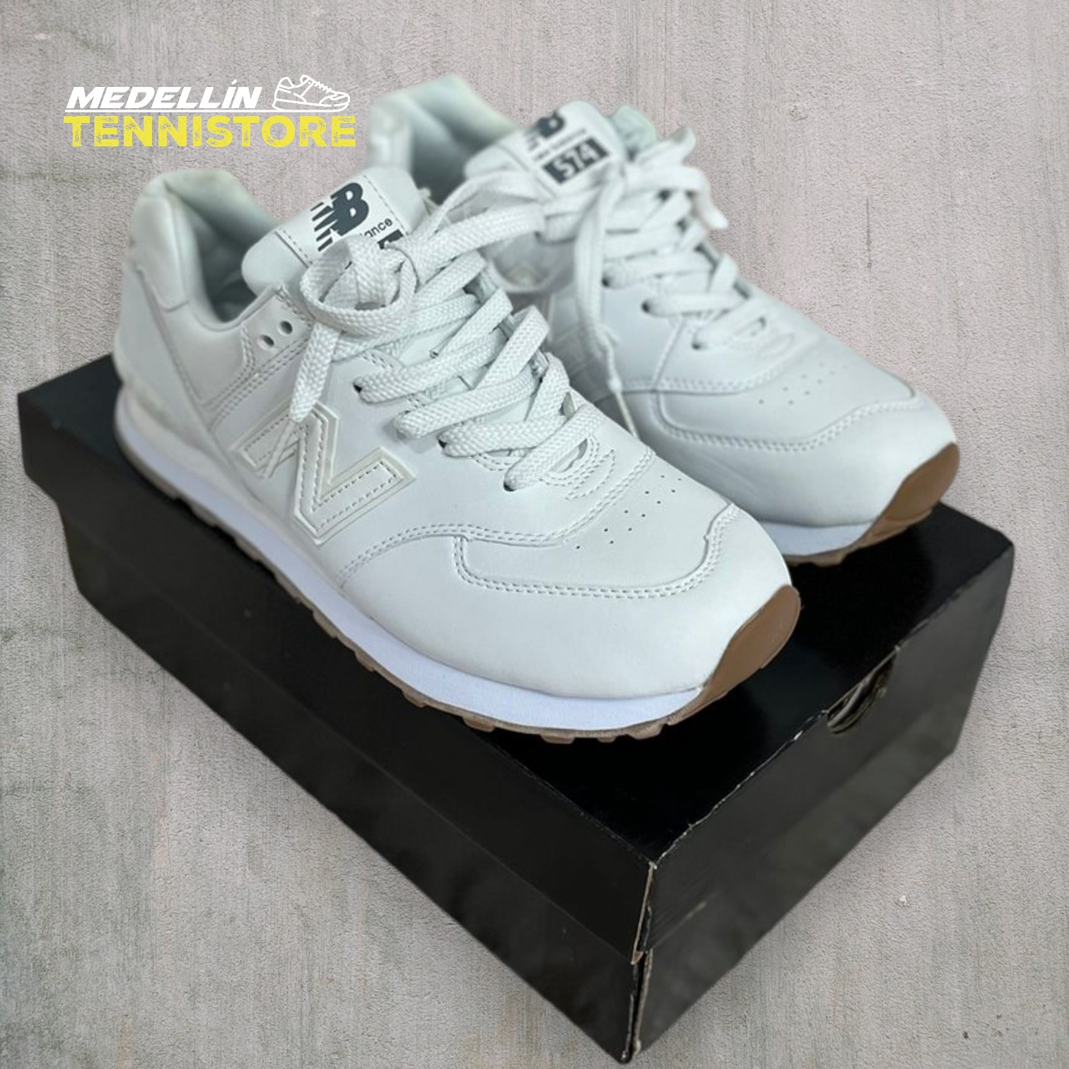 New balance 574 Blanco hombre online